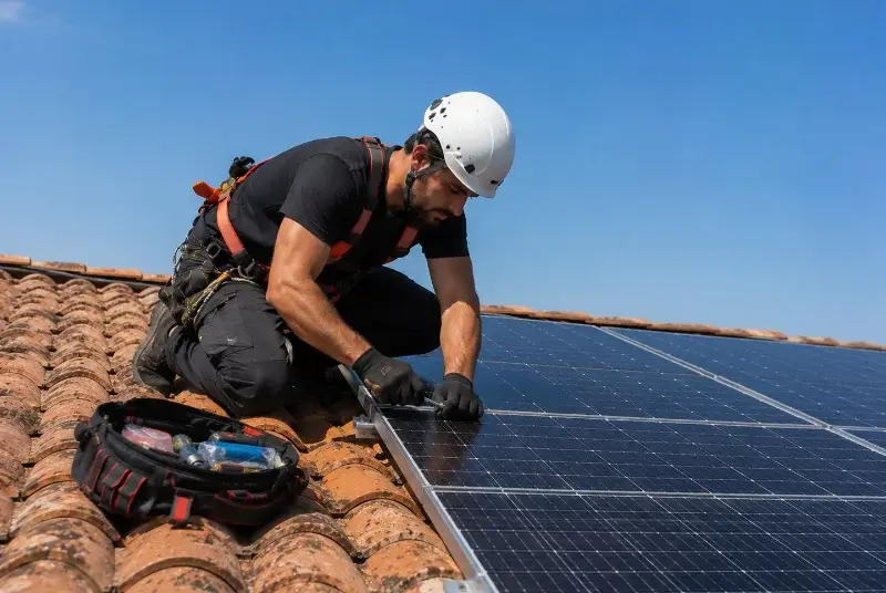 Maintenance et monitoring de panneaux solaires à Saint-Agnin-sur-Bion